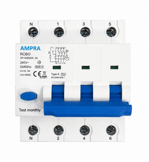 Ampra RCBO 3P+N B20 30mA